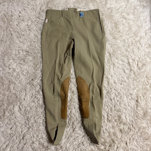 Women’s Size 28L Tan Tailored Sportsman Knee Patch Horseback Riding Breeches - Picture 2 of 5